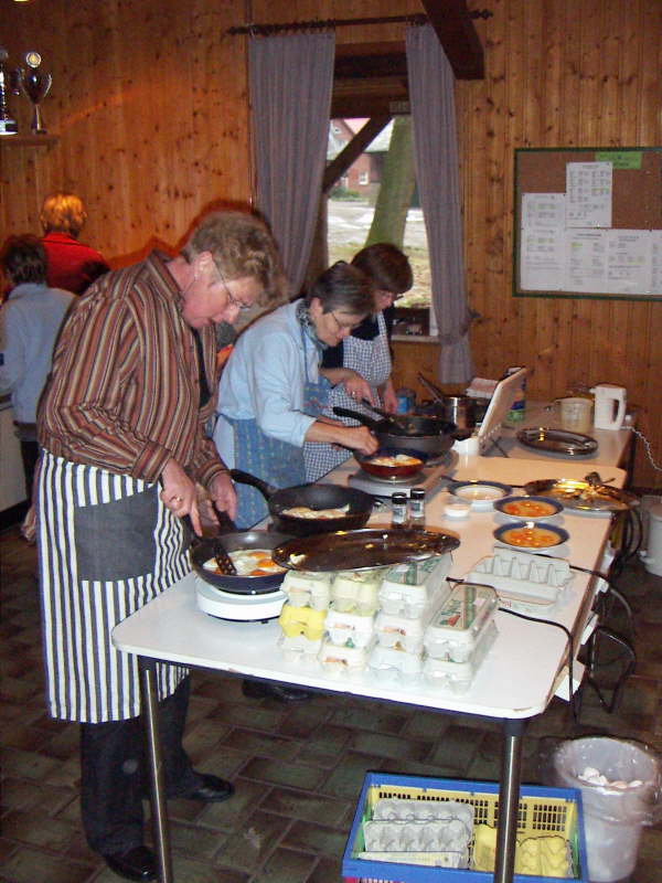 Die Eier kommen gleich