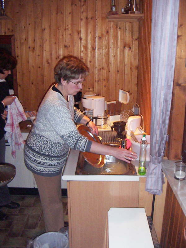 Heike macht die Schmutzarbeit